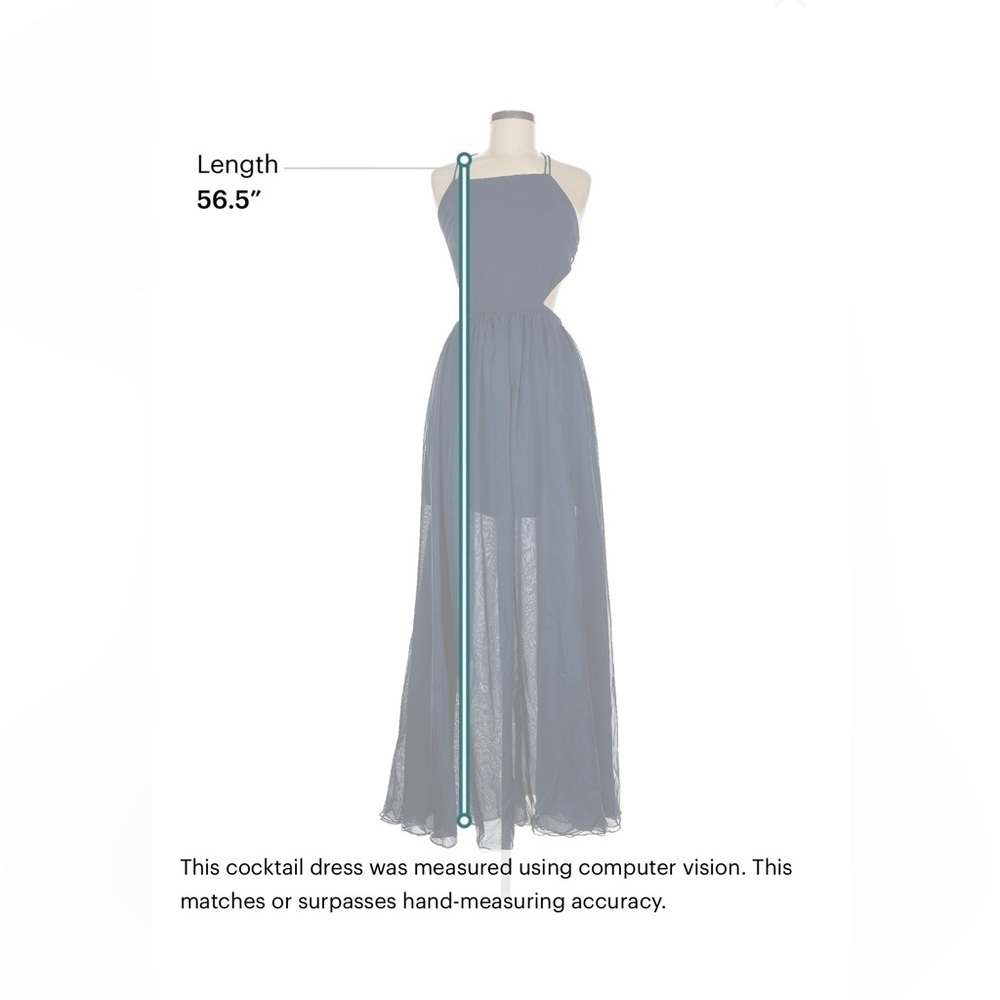 Fame & Partners Navy Blue Maxi Dress - Picture 4 of 6